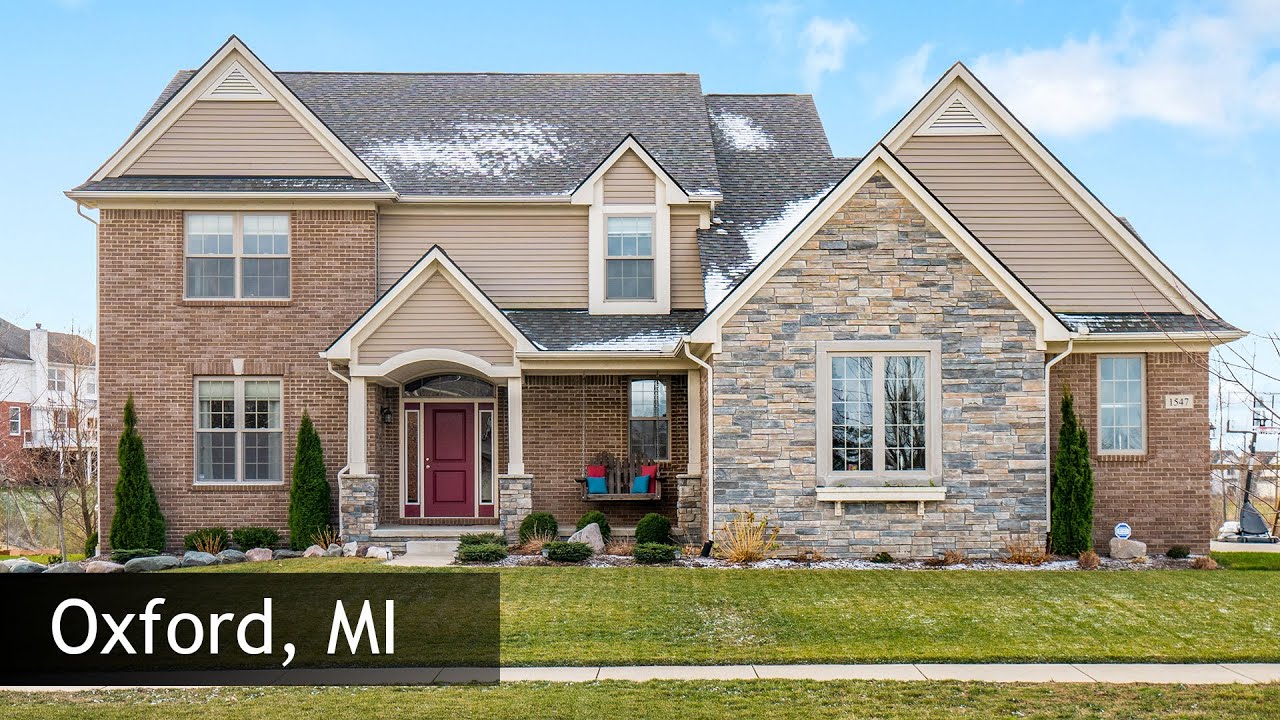 Tour of 1547 Glass Lake Cir Oxford, MI Real Estate & Homes YouTube