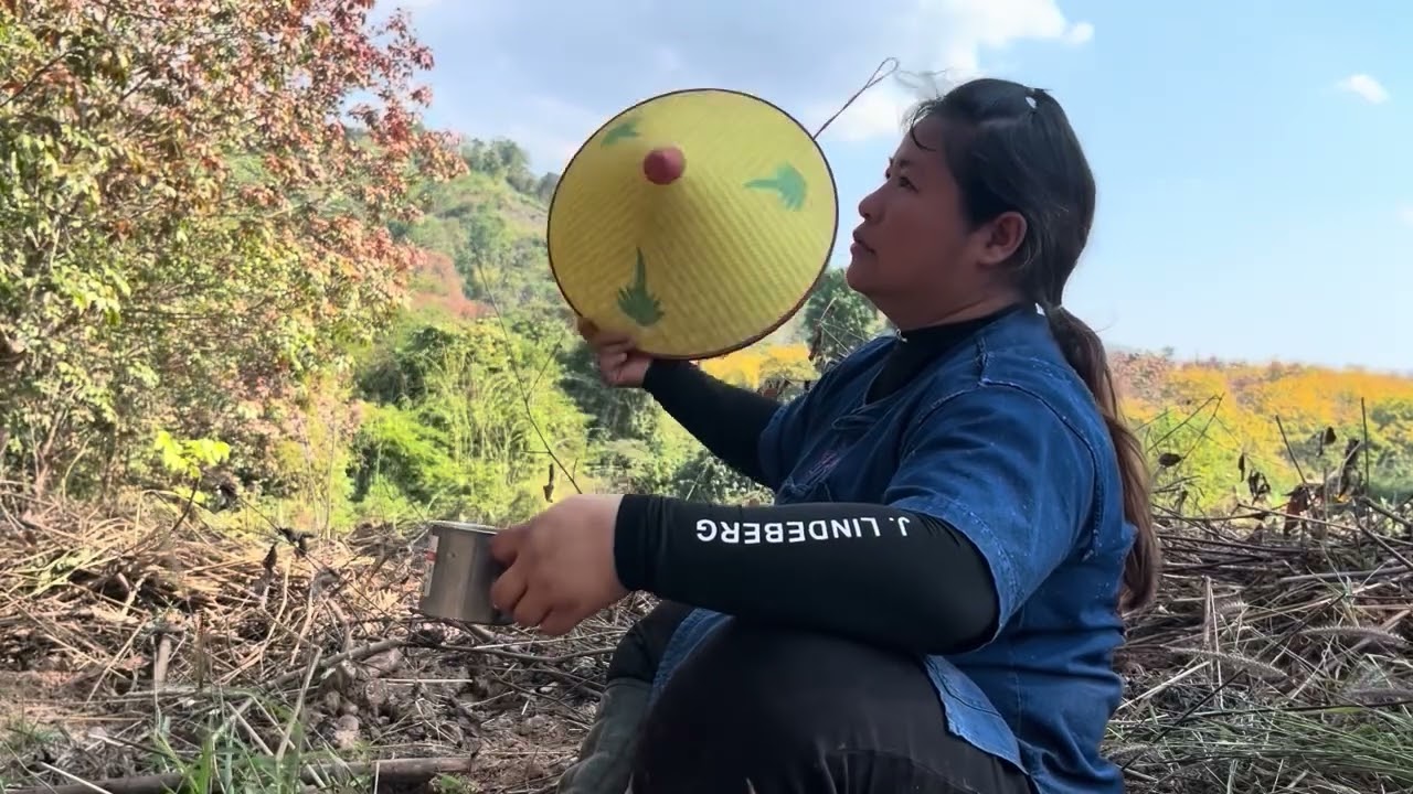 ชุดมันสำปะหลัง กินข้าวป่า ปิ้งปลา ส้มตำ อร่อยจัง