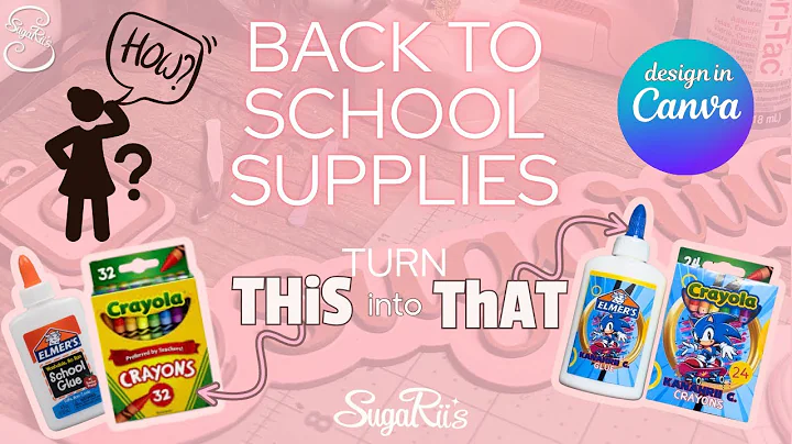 How to create custom school supplies in Canva| Tutorial | back to school