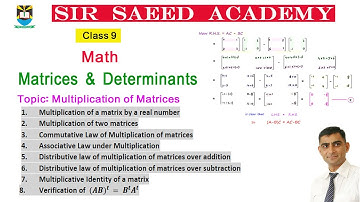 Multiplication of Matrices || (AB)^t= B^t A^t || Commutative law of multiplication of matrices