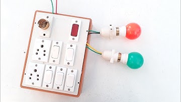 5 switch 2 socket 3 bulb connection | board mein connection kaise kiya jata hai | board wiring