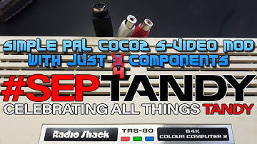 Simple Tandy Color Computer 2 S-Video mod (and half a Dragon32 mod) #SepTandy