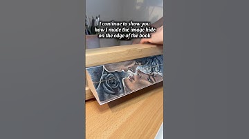 How to make Hidden fore edge painting tutorial part2 #art #booklover #tutorial #bookart #bookish