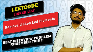 203. Remove Linked List Elements | LEETCODE | IMPORTANT INTERVIEW PROBLEM | LINKED LIST