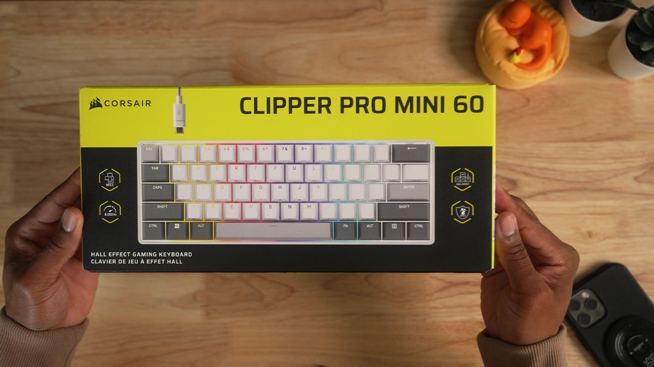 CORSAIR Clipper Pro Mini 60 unbox thiet lap