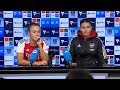 Steph catley and caitlin foord  arsenal women fc  press conference
