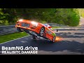 Nurburgring jump compilation but with realistic damage model 9  beamng drive