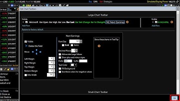 TC2000: How to Add the Next Earnings Date to Your Chart