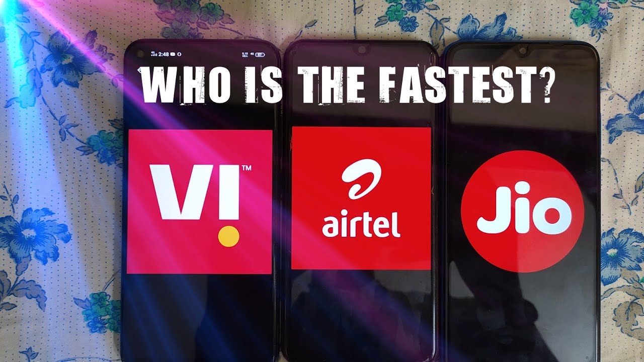 VI vs AIRTEL vs JIO | which is the fastest network of India | - YouTube
