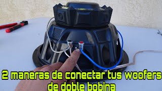 Como conectar un woofer doble bobina