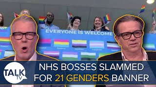 “These People Are Nuts!” NHS Bosses Slammed For Banner With 21 Genders And Sexualities