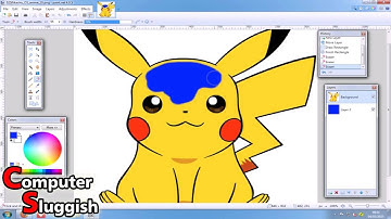 Paint.net How To Change The Colour Of Any Object Tutorial "Pikachu" #10