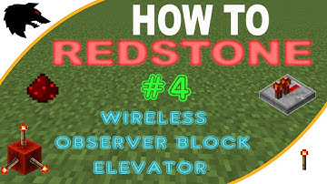 HOW TO REDSTONE #4: Wireless Observer Block Elevator