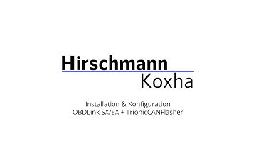 Installation & Konfiguration - OBDLink SX/EX + TrionicCANFlasher