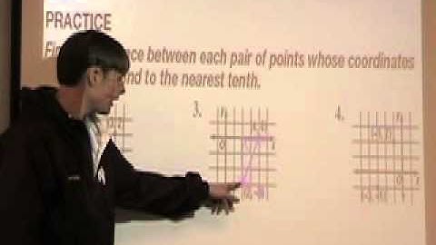 Calculate Distance between 2 points on Coordinate plane using Pythagorean theorem