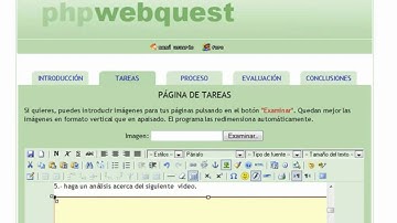 Tutorial WebQuest - Creación.