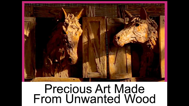 LIFE SIZE ANIMALS from driftwood... Sculptor James...