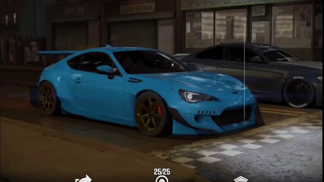 Csr 2 subaru brz rocket bunny настройки