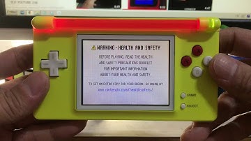 Turn DS Lite into Gameboy macro ~ one punch man color with red LED