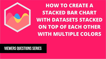 How to create a stacked bar chart with datasets stacked on top of each other with multiple colors