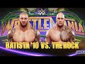 Wwe the rock vs batista wrestling match simulation cpu vs cpu 