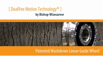 DualVee® Washdown Linear Guide Wheel: Animation