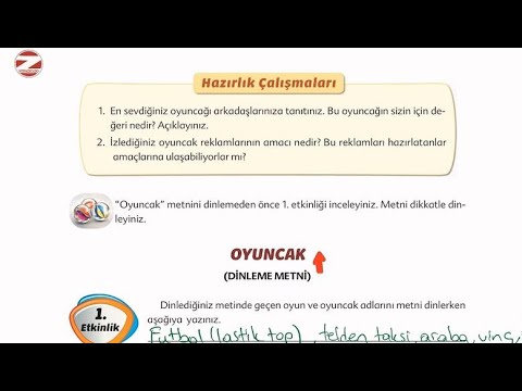 Oyuncak Dinleme Metni Cevapları 6.Sınıf