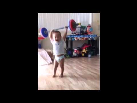 The Ultimate Baby Weightlifting video