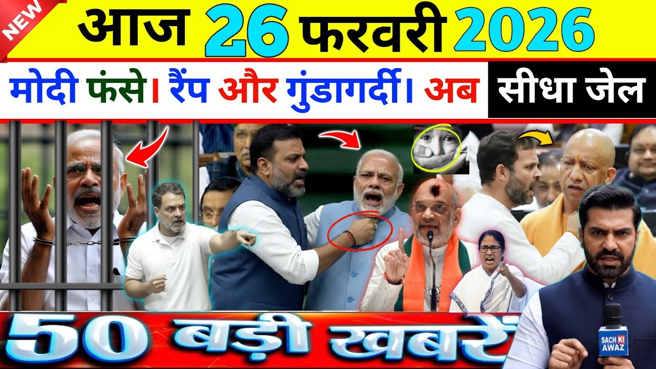 26 February 2025 | Aaj Ki 50 Sabse Badi Khabrein | Breaking News Live  | Ravish Kumar Prime Time