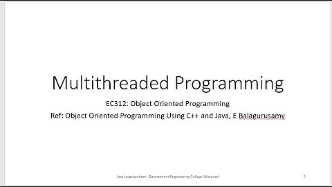 Mod4 - Lec6 - Java - Multithread Programming