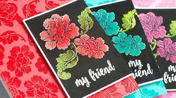 Black Embossed Resist