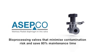 ASEPCO Weirless Radial diaphragm valves
