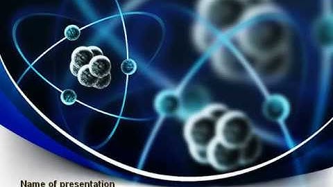 Atomic Model PowerPoint Template by PoweredTemplate.com