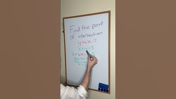 Find the point of intersection between 2 lines #intersectinglines #straightline #linearequation
