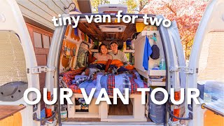 VAN TOUR | FORD TRANSIT CONNECT FOR TWO | BUDGET BUILD for FULL-TIME TRAVEL