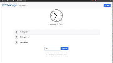 CS50 2020 Final Project(Task Manager - Web Application)