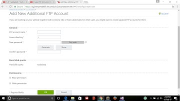 how to create ftp account in godaddy - Web Server