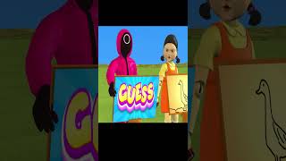 Scary Teacher 3D vs Squid Game Draw and Guess the Animal Challenge Miss T Loser #shorts