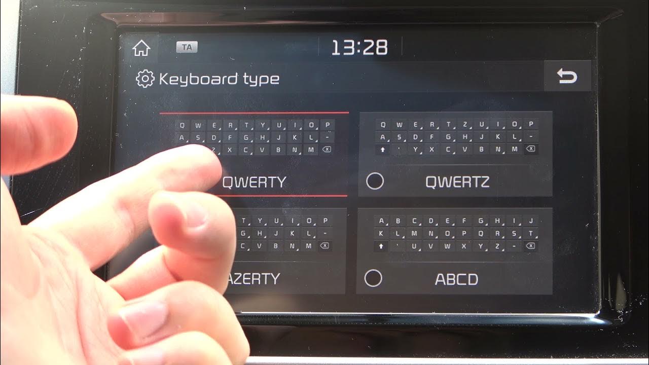 How to Change Keyboard Type in Kia Sportage Switch from QWERTY to QWERTZ and AZERTY YouTube