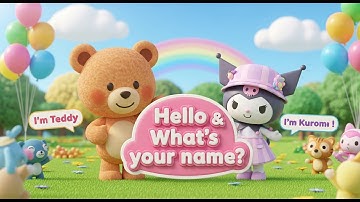 Hello – Học tiếng Anh cho bé 3 tuổi | What’s your name? | English for Kids | English with Teddy Bear