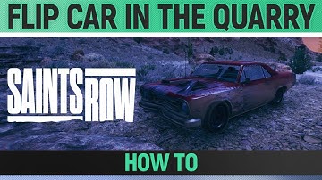 Saints Row - How to Flip The Car In The Quarry – Laundromat Clean Up Crew Mission