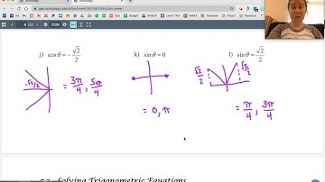 Pre-Calc/Trig.  Lesson 5.3: Solving Trigonometric Equations