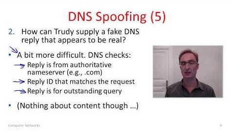 Computer Networks 10 6  DNS Security   YouTube 360p