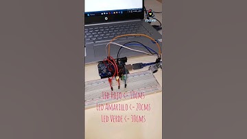 SENSOR HC-SR04 con LEDS ARDUINO UNO #shorts @EdComb