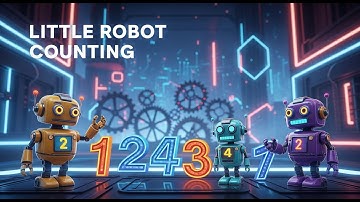 Little Robot Counting | Learn Numbers with Cute Robots | Toon Beats Studio