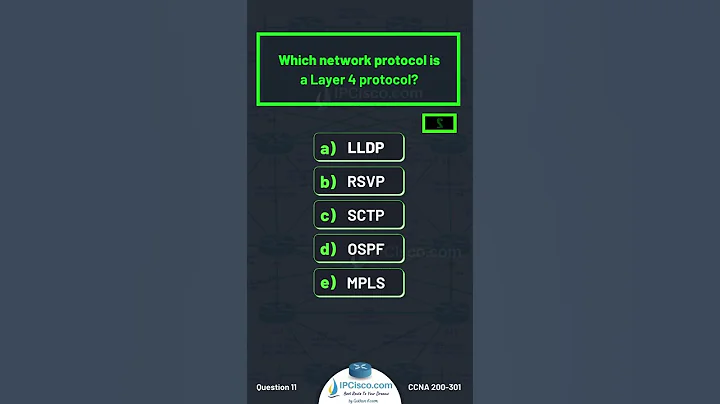 CCNA Questions & Answers!🔥| Updated CCNA 200-301 v1.1 | IPCisco.com #network #ccna