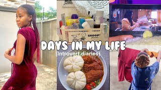 Days in my life 🍃| Life as an introvert in Nigeria | living Alone | ASMR Cooking & Cleaning
