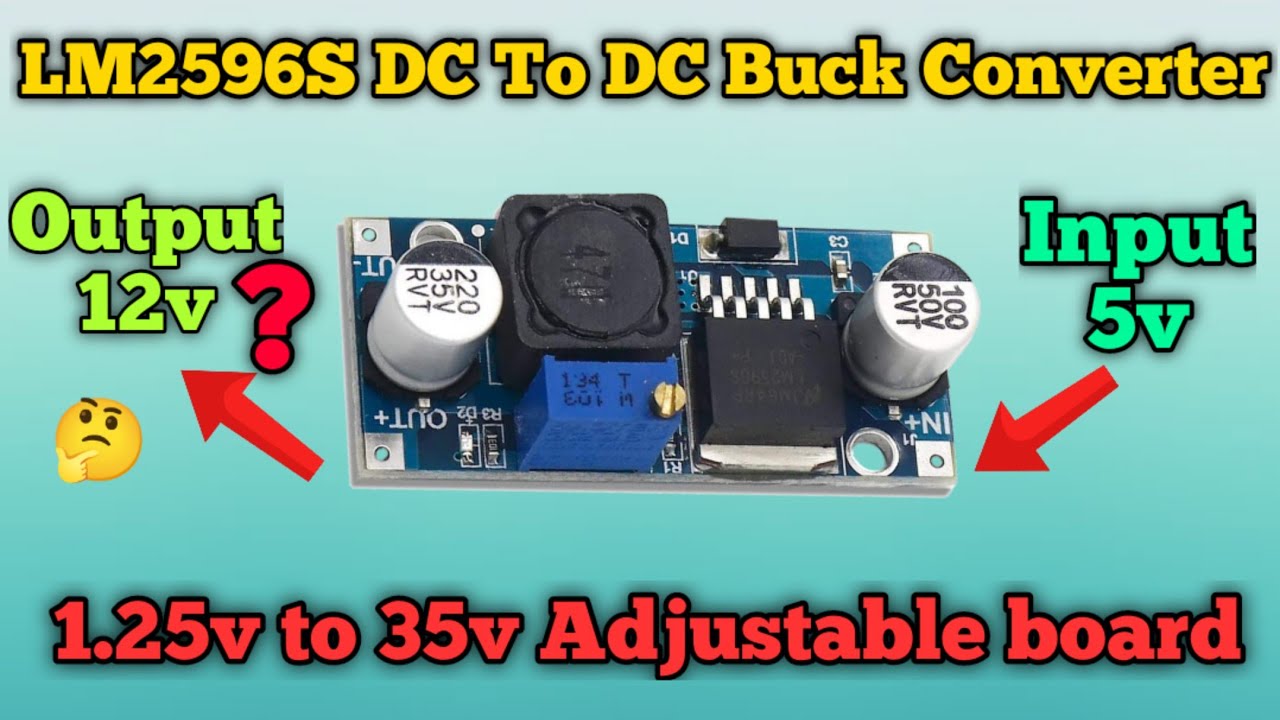 LM2596 DC To DC Buck Converter In Hindi / LM2596 / Buck Converter / DC