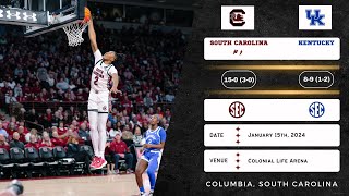 No. 1 South Carolina vs Kentucky | SEC | 1.15.24