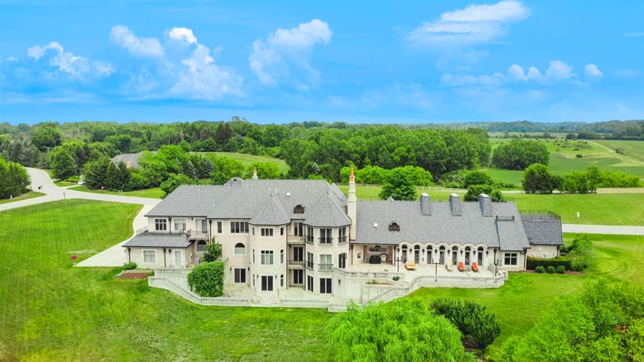 Luxury mega mansion in Indiana for 2,850,000 House tour YouTube
